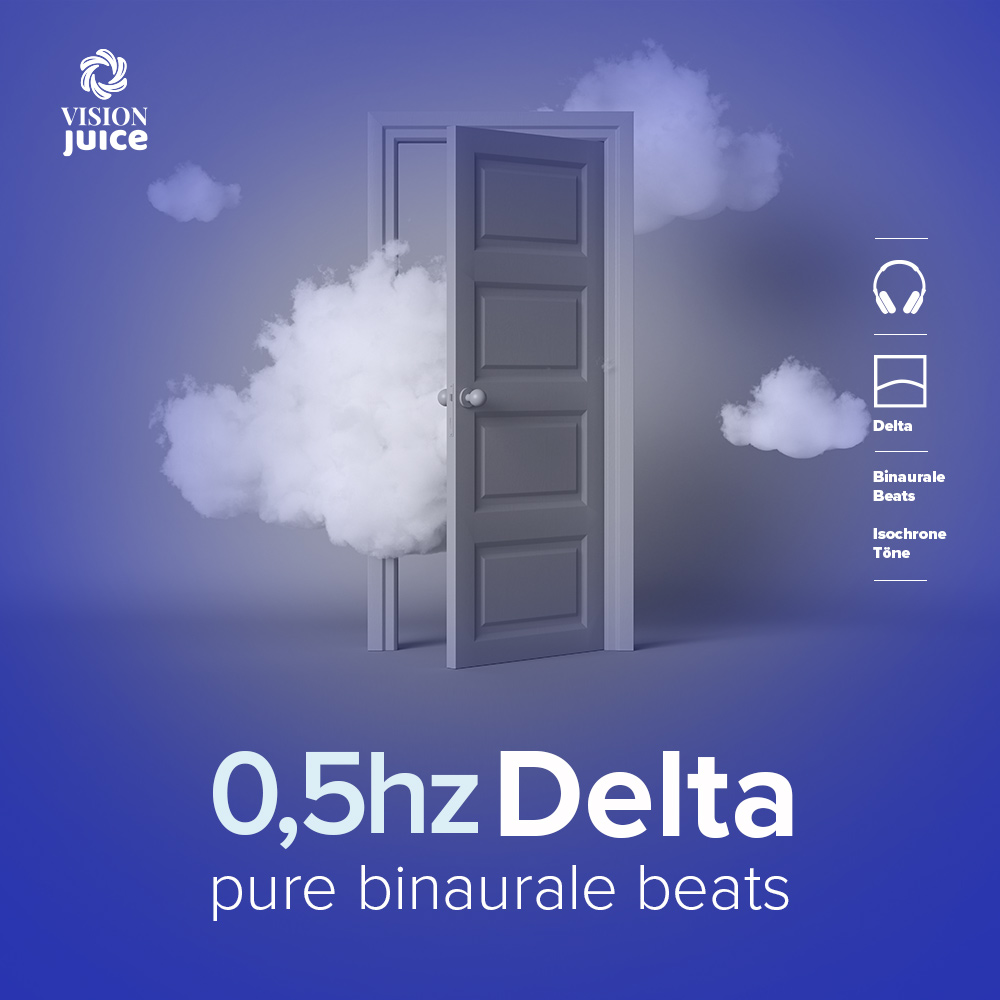 0,5hz Delta Frequenz. Pure Binaurale Beats als mp3 Download von Visionjuice