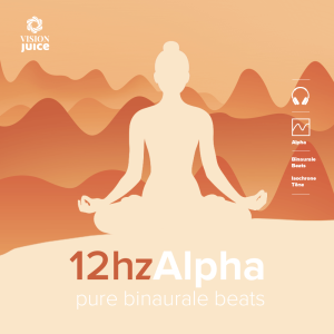 Pure binaurale Beats als Mp3 Download von Vision Juice. 12hz Alpha Frewquenzen für entspannte und meditative Zustände.