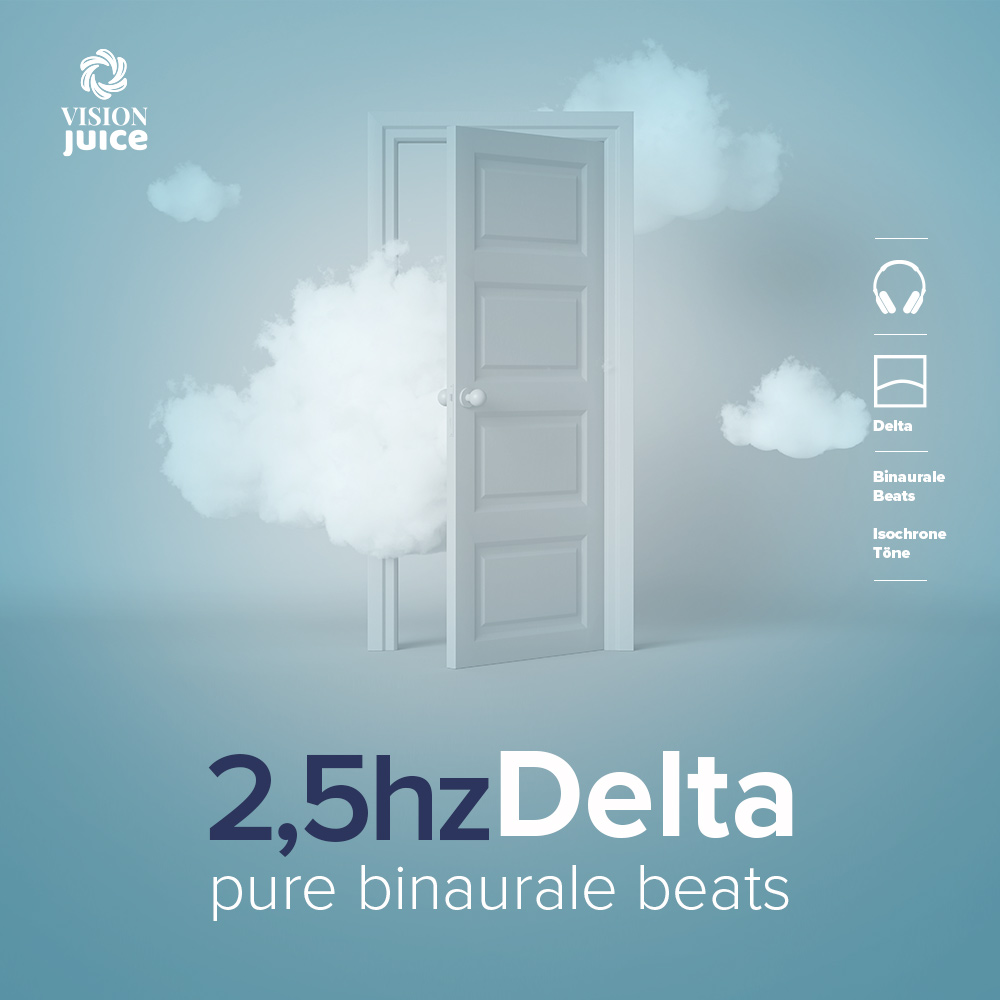 2,5hz Delta Frequenz. Pure Binaurale Beats als mp3 Download von Vision Juice