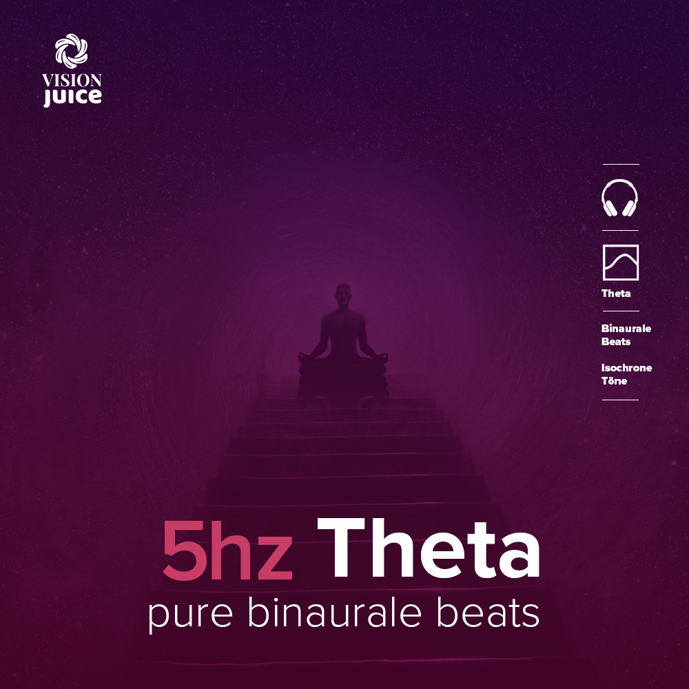 5hz Theta Frequenz- pure binaurale beats als mp3 download von vision juice