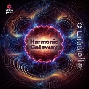 Harmonic Gateway - Theta Gehirnhälften Synchronisation mit binauralen Beats als Mp3 Download von Vision Juice.